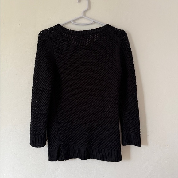 Ann Taylor Black Mesh Knit Sweater. Women’s Small. - Picture 7 of 11